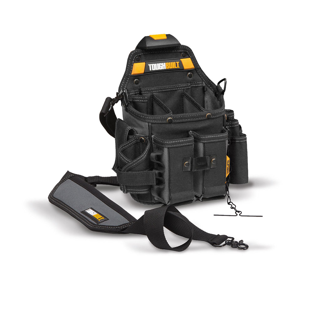 Bolso portaherramientas oficial electricista con correa de hombro | ToughBuilt TB-CT-114