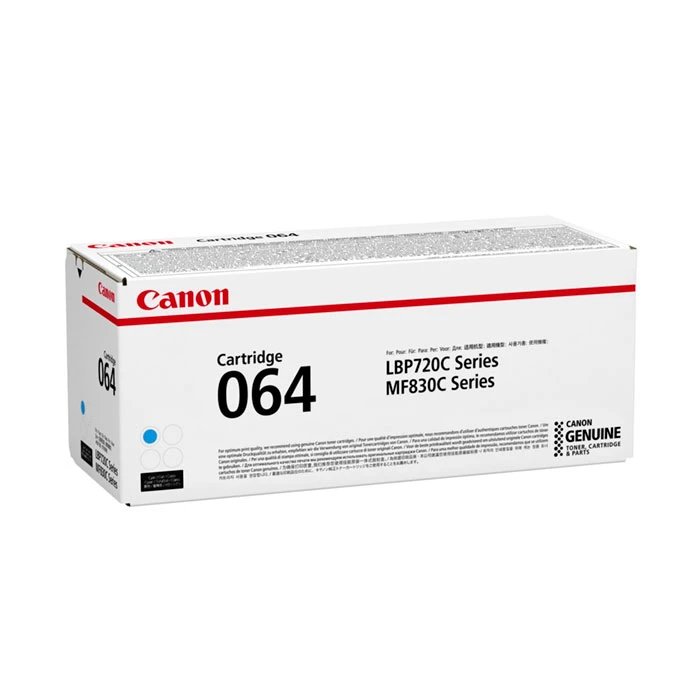 Canon - Tóner compatible 064 cian para impresoras Canon, rendimiento hasta 5.000 páginas con cobertura del 5 %, alta fidelidad de color y fácil instalación