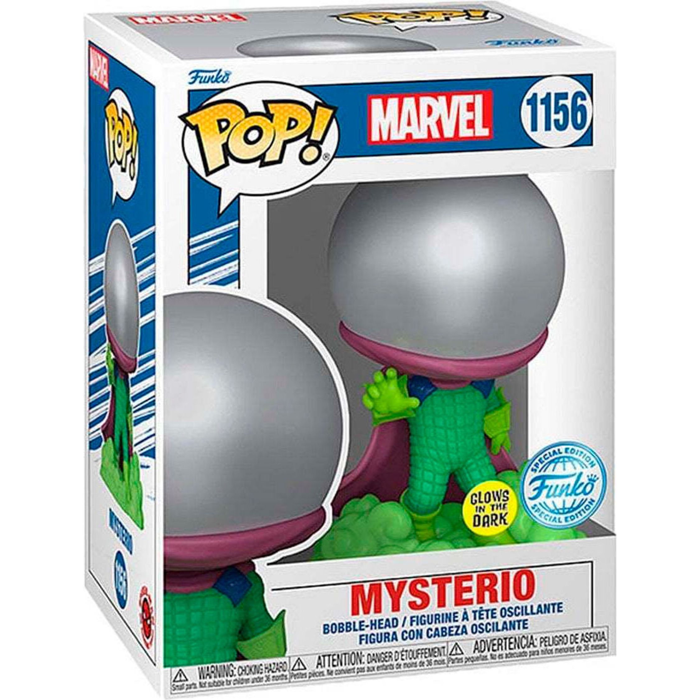Funko - Figura Pop Marvel Mysterio Exclusive - Funko Pop Coleccionable De Edición Limitada - Funko Pop Diseño Detallado Y Realista - Funko Pop Ideal Para Regalo - Funko Pop Gran Variedad De Personajes