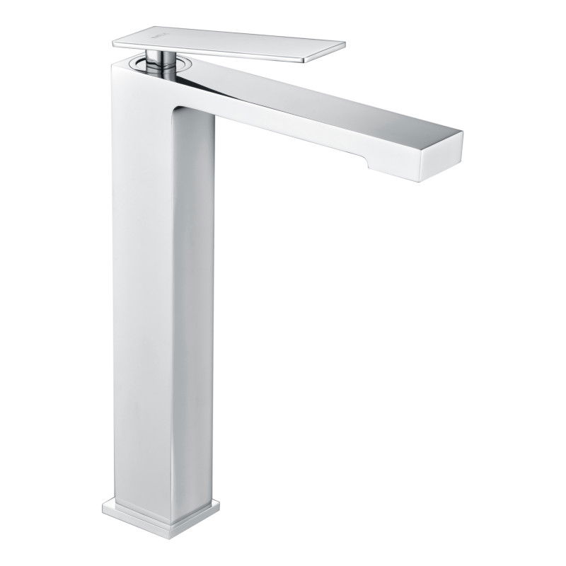 Imex Pisa BDP048-3 grifo monomando alto para lavabo latón acabado cromado