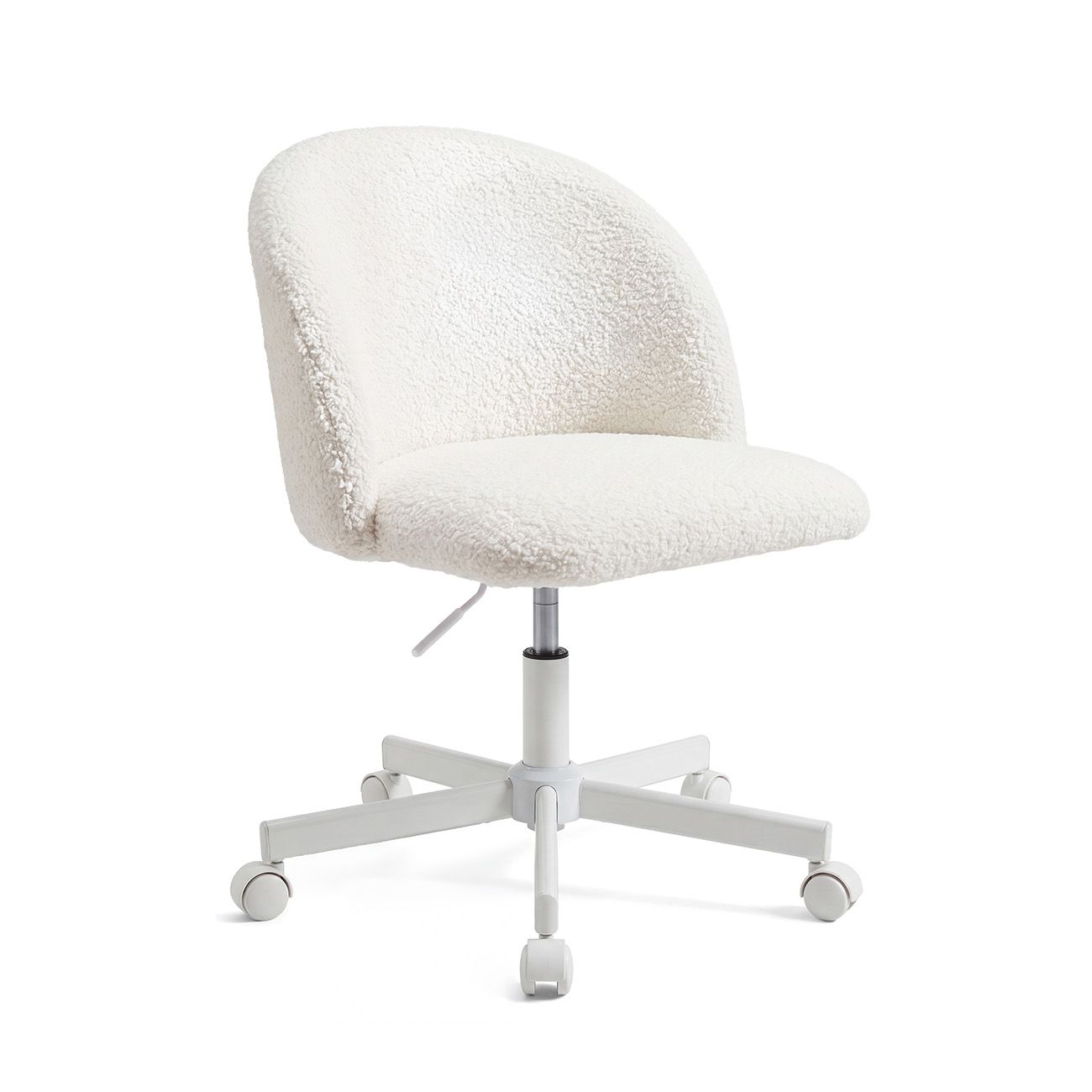 Silla de escritorio tapizada en borreguito 76-89,5 cm Candy
