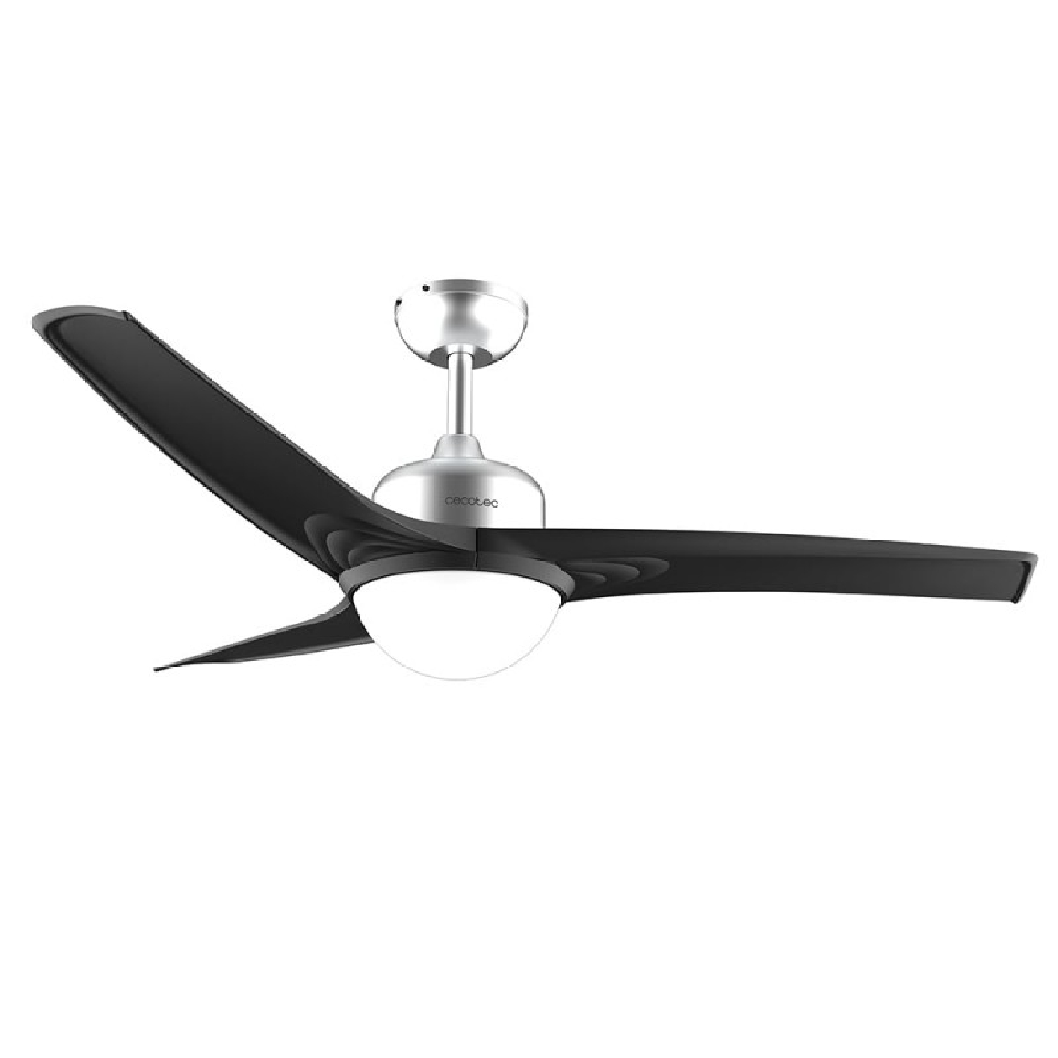Cecotec Ventilador de Techo con Luz EnergySilence Aero 560 IronBlack. 60W, Diámetro 52”, luz LED de 18W, Mando a distancia