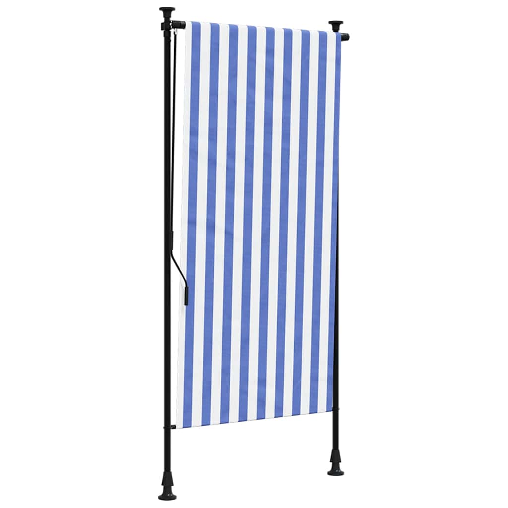 vidaXL Persiana enrollable exterior tela acero 120x270 cm Multicolor