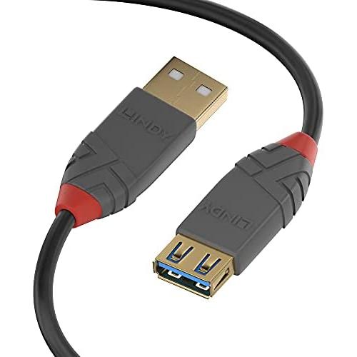 LINDY 36761 - Cable de extensión USB 3.0 tipo A a A, color negro