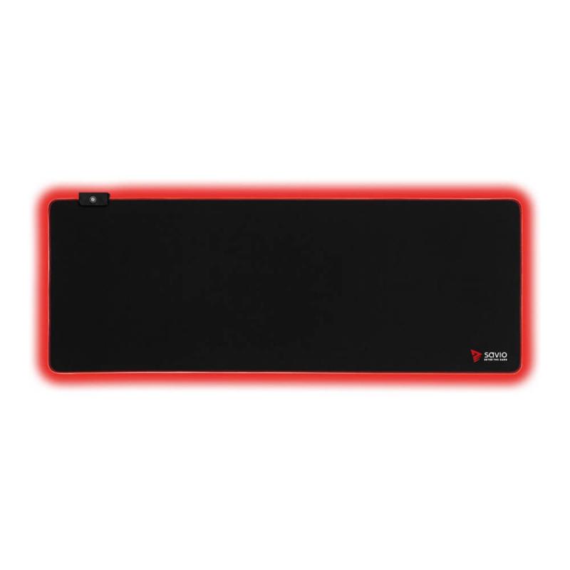 SAVIO LED EDITION Turbo Dynamic XL 900x400 alfombrilla para ratón Alfombrilla de ratón para juegos Negro