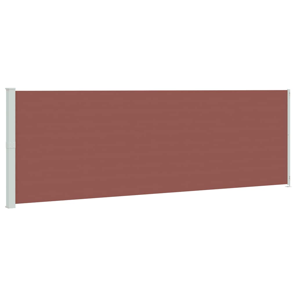vidaXL Toldo lateral retráctil de jardín marrón 200x600 cm