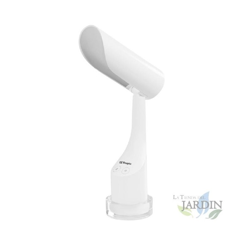 SUINGA Lámpara LED Portátil Orbegozo | 7W + Luz Nocturna 3W | Batería Recargable 2000 mAh | Iluminación Versátil y Eficiente