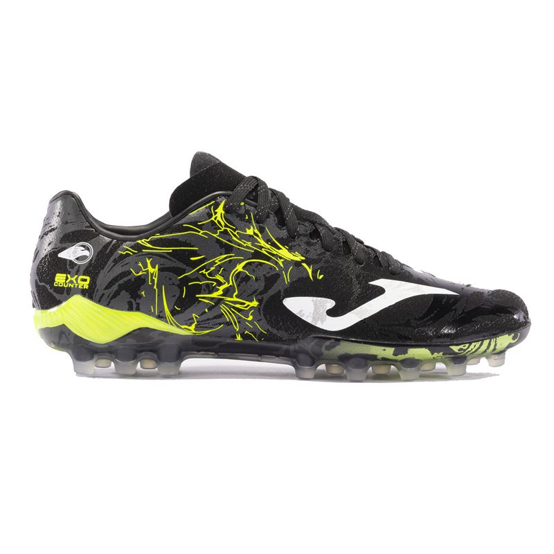 Joma Botas De Fútbol Joma Supercopa 2401 Negro Amarillo Flúor...
