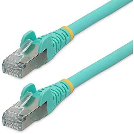 Cable Ethernet Cat6a Startech.com 7,5m Aguamarina LSZH Poe++ RJ-45 S/FTP