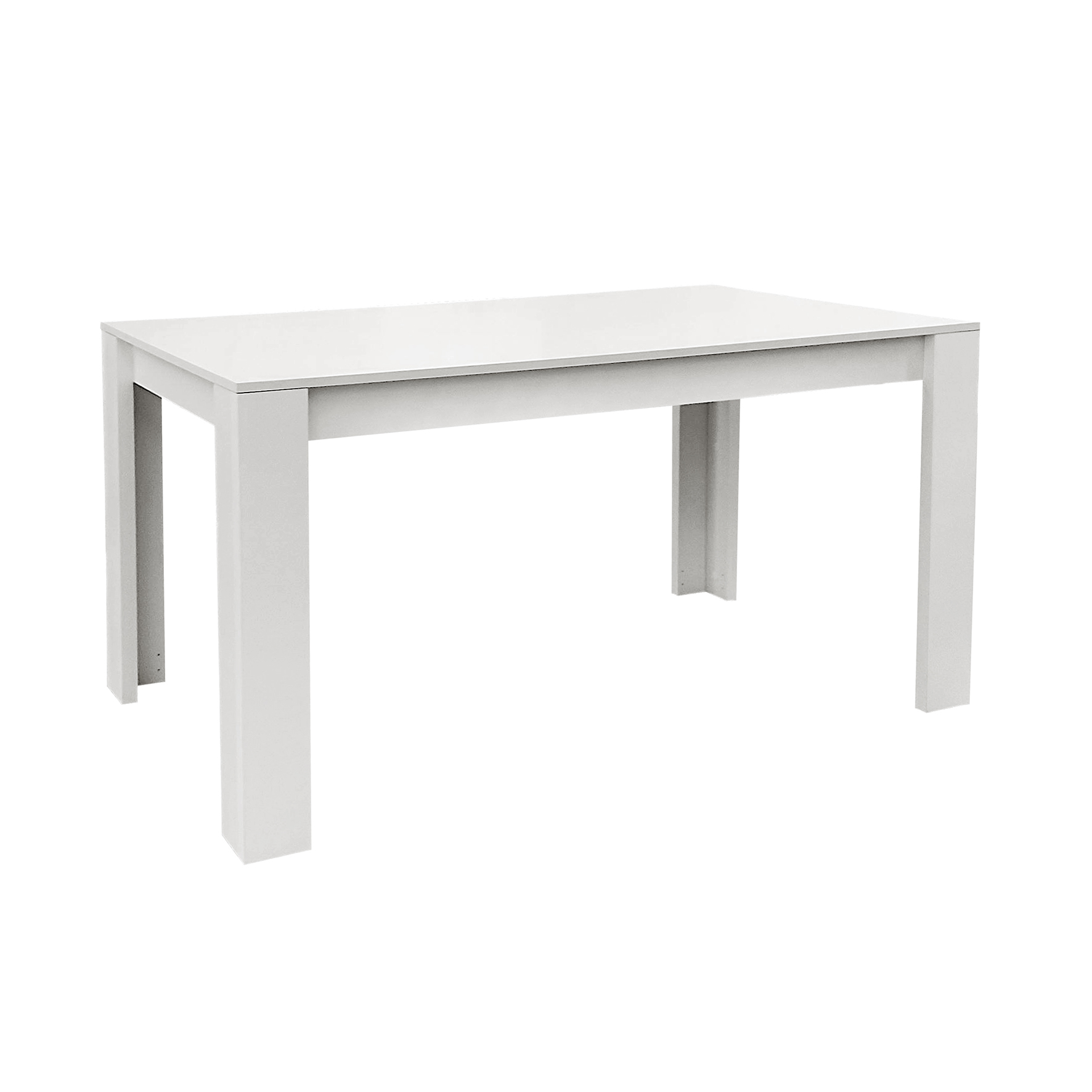 Venprodin - Mesa Extensible 4-8 Plazas 141/191X81 Blanco - Cerezo - Cambrian