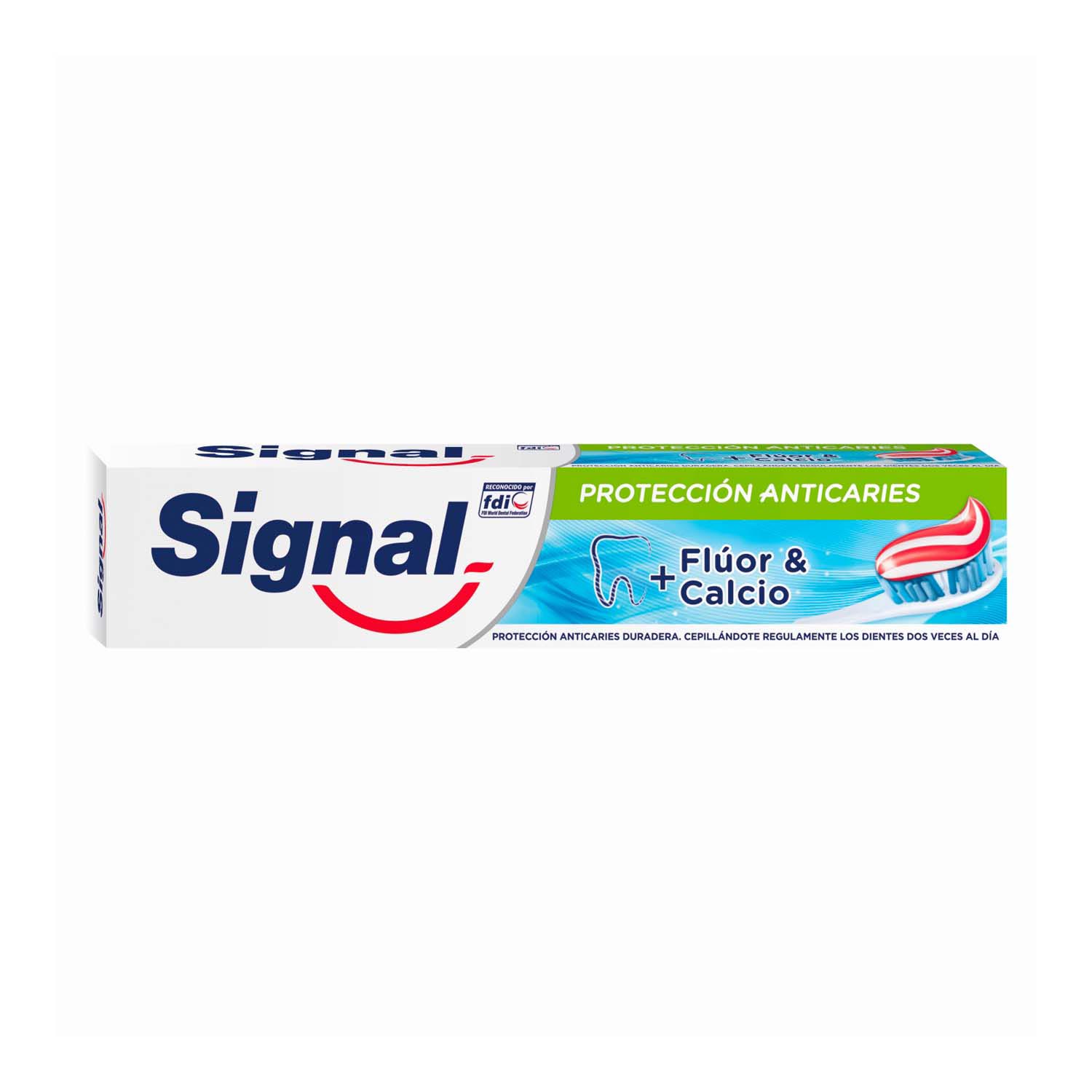 Signal - Signal Pasta de Dientes Protección Anticaries con flúor y calcio 75ml