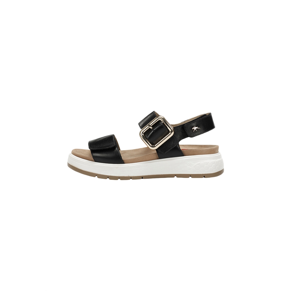 Fluchos F2166  Sandalias Planas Mujer Negro