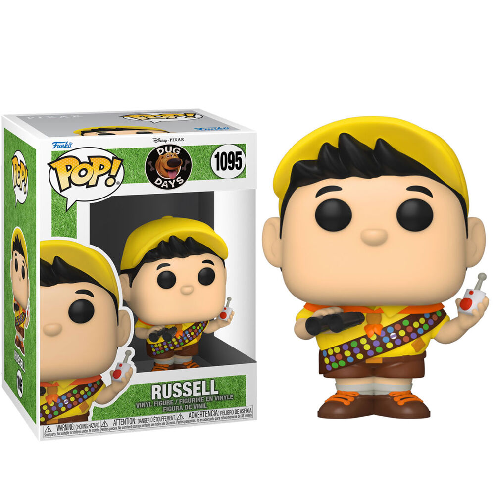 Funko Rusell Russell UP Disney Pixar DOug DAys figura 1095 Rusell Rusel