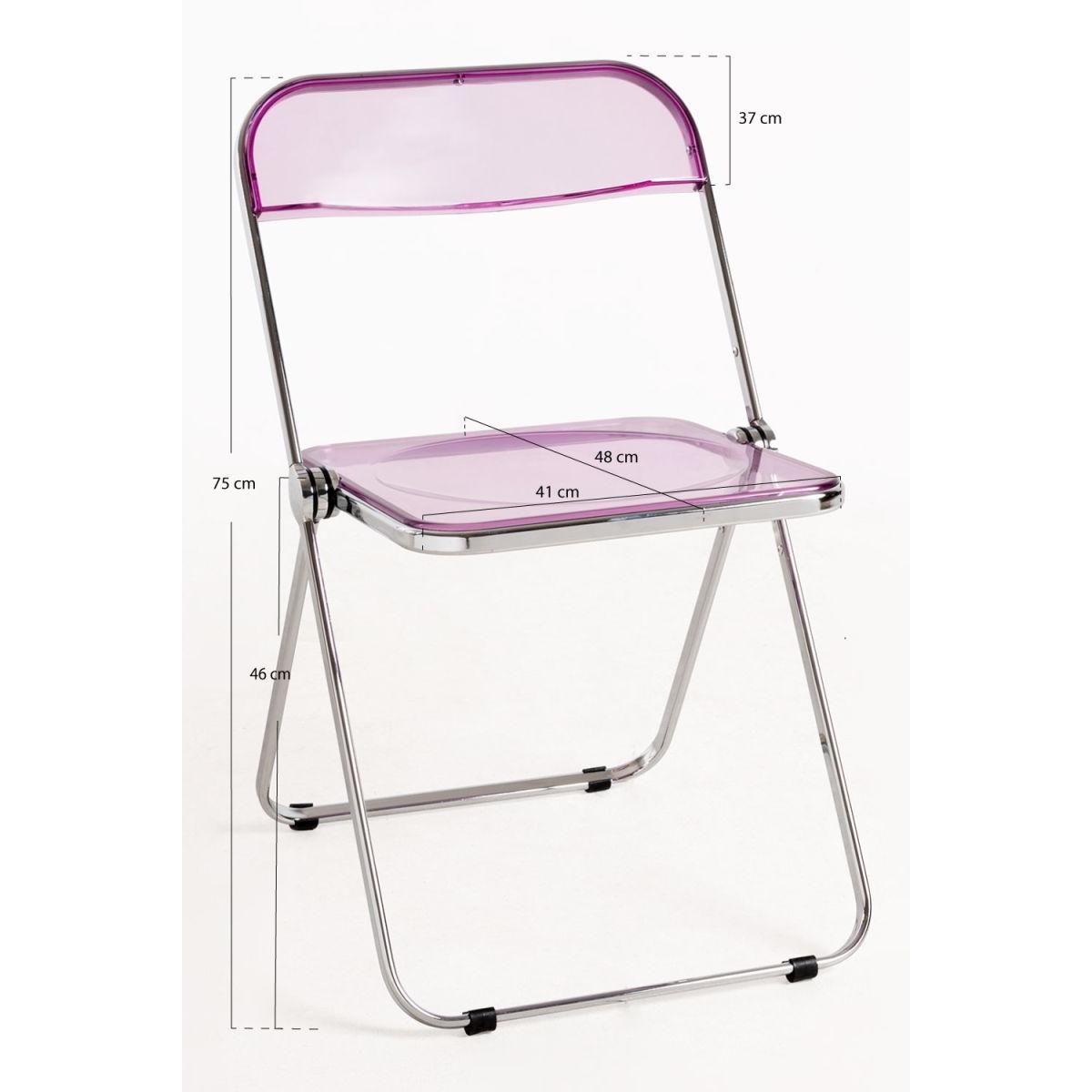 Regalos Miguel - Packs Sillas Plegables - Pack 4 Sillas plegables para eventos Tamy - Violeta