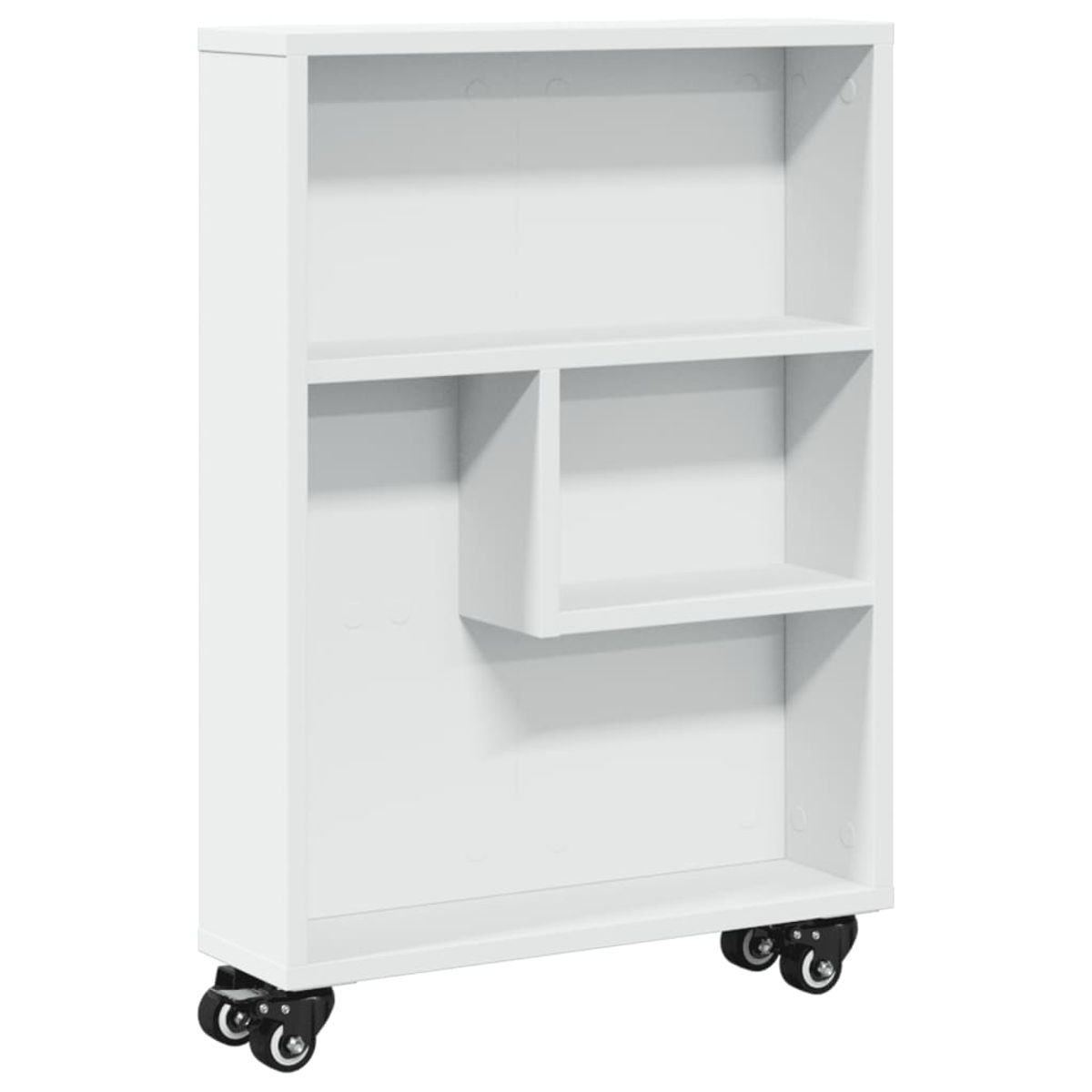 Carrito auxiliar Lombarda 3 compartimentos con ruedas 68x48x13 cm