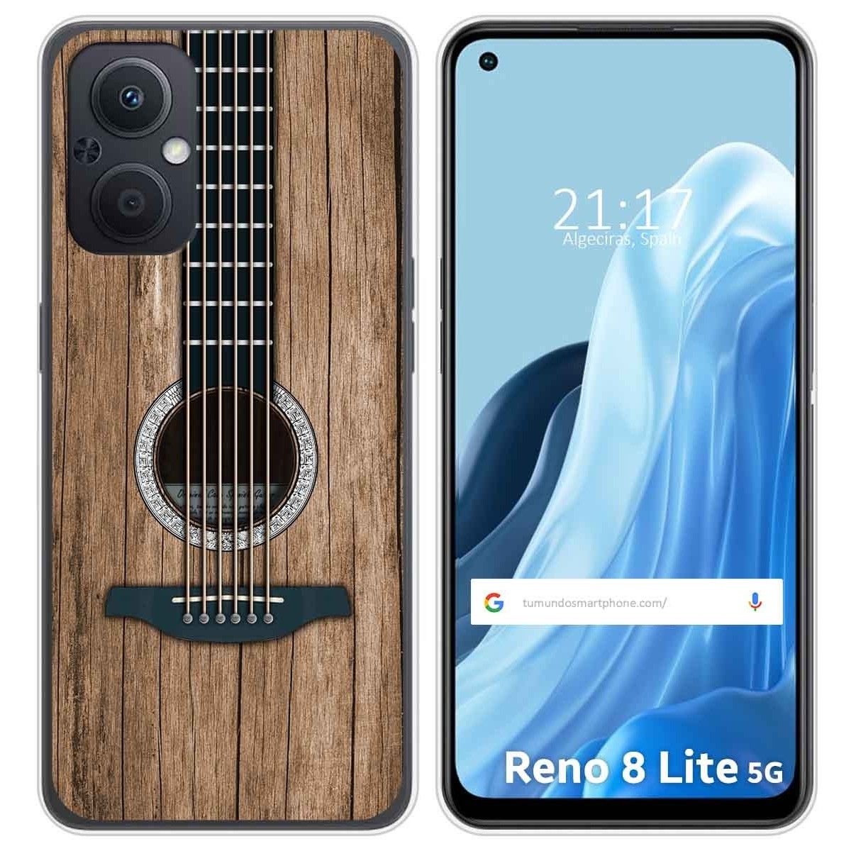 Funda Silicona para Oppo Reno 8 Lite 5G diseño Madera 11 Dibujos