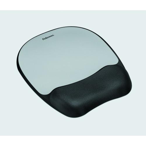 ALFOMBRILLA CON REPOSAMUÑECAS RATON M.FOAM PLATA FELLOWES 9175801