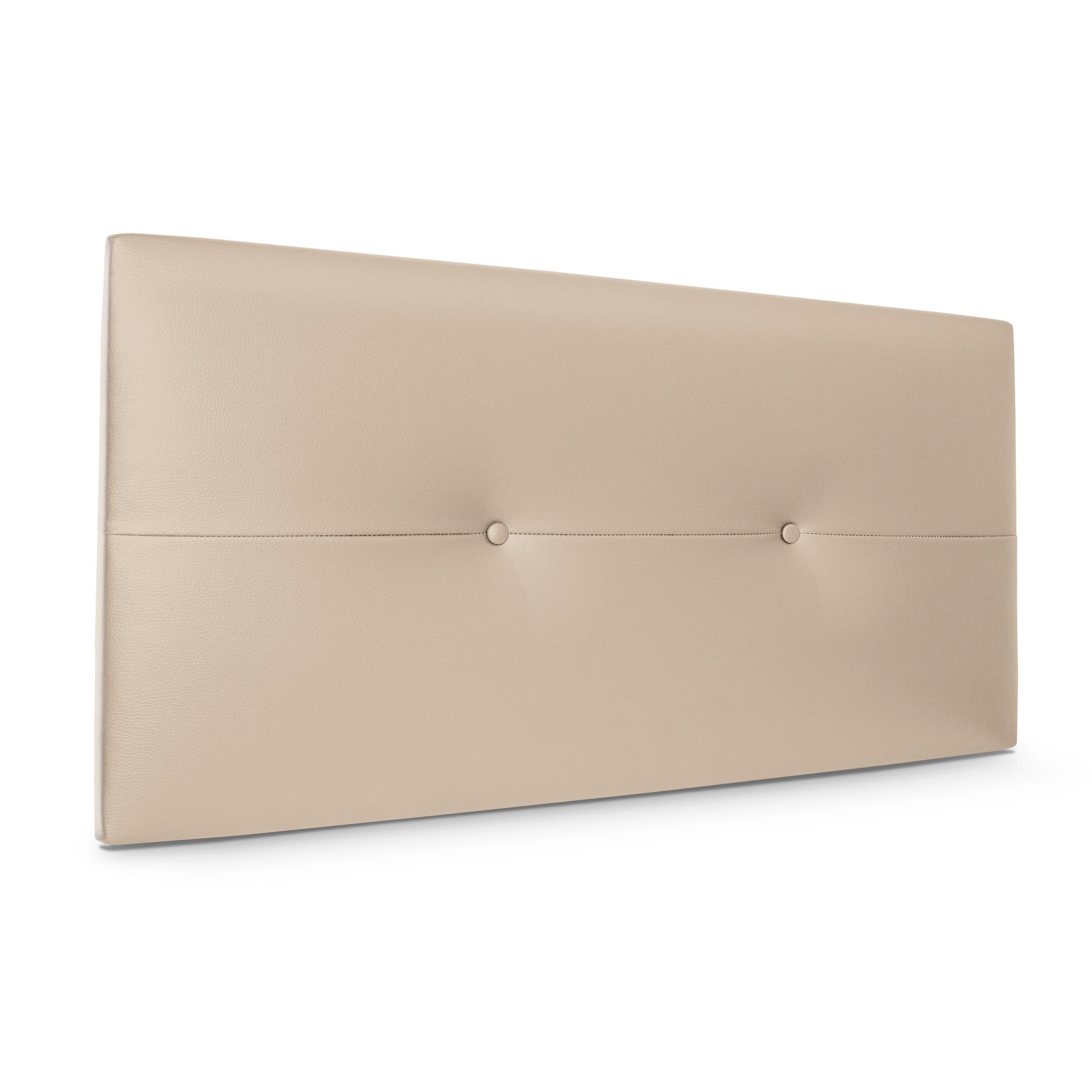 DHOME Cabecero de Polipiel o Tela AQUALINE Pro cabeceros Cabezal tapizado Cama Lujo (Beige Polipiel)