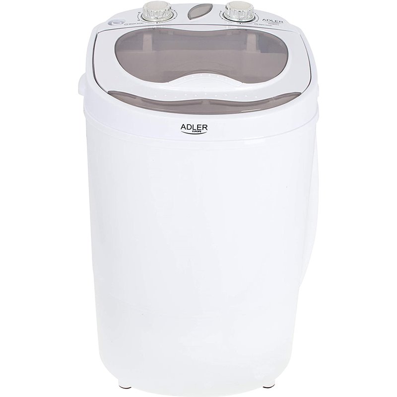 Adler AD 8055 lavadora Carga superior 3 kg Crema de color, Blanco