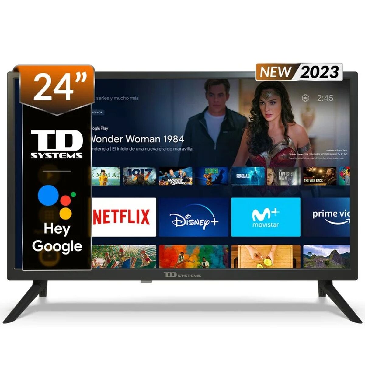 Led Engel LE2490ATV 24 HD Android TV Wifi Negro - Televisores 24