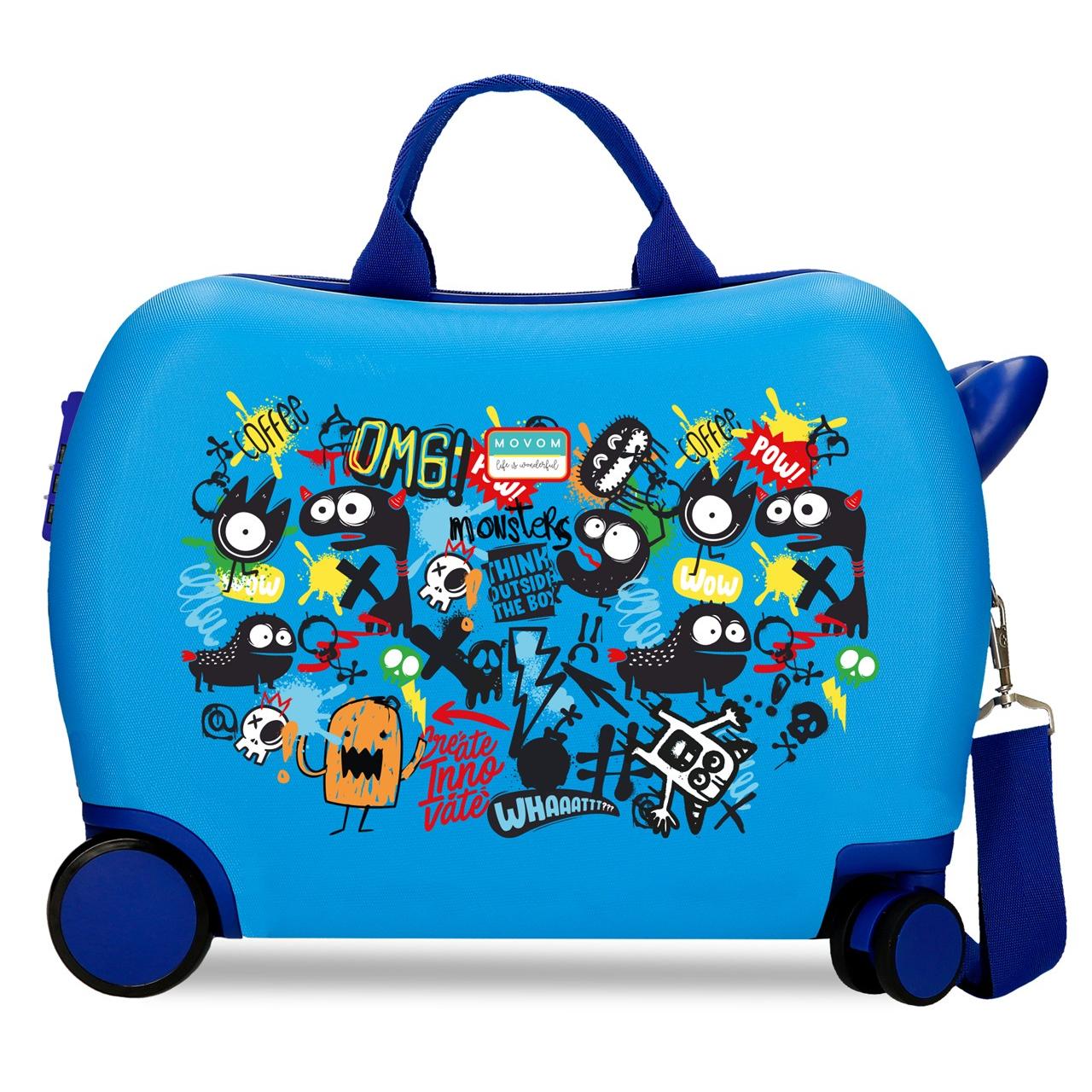 Movom - Maleta infantil Monster 50x38x20 cm (34 L)
