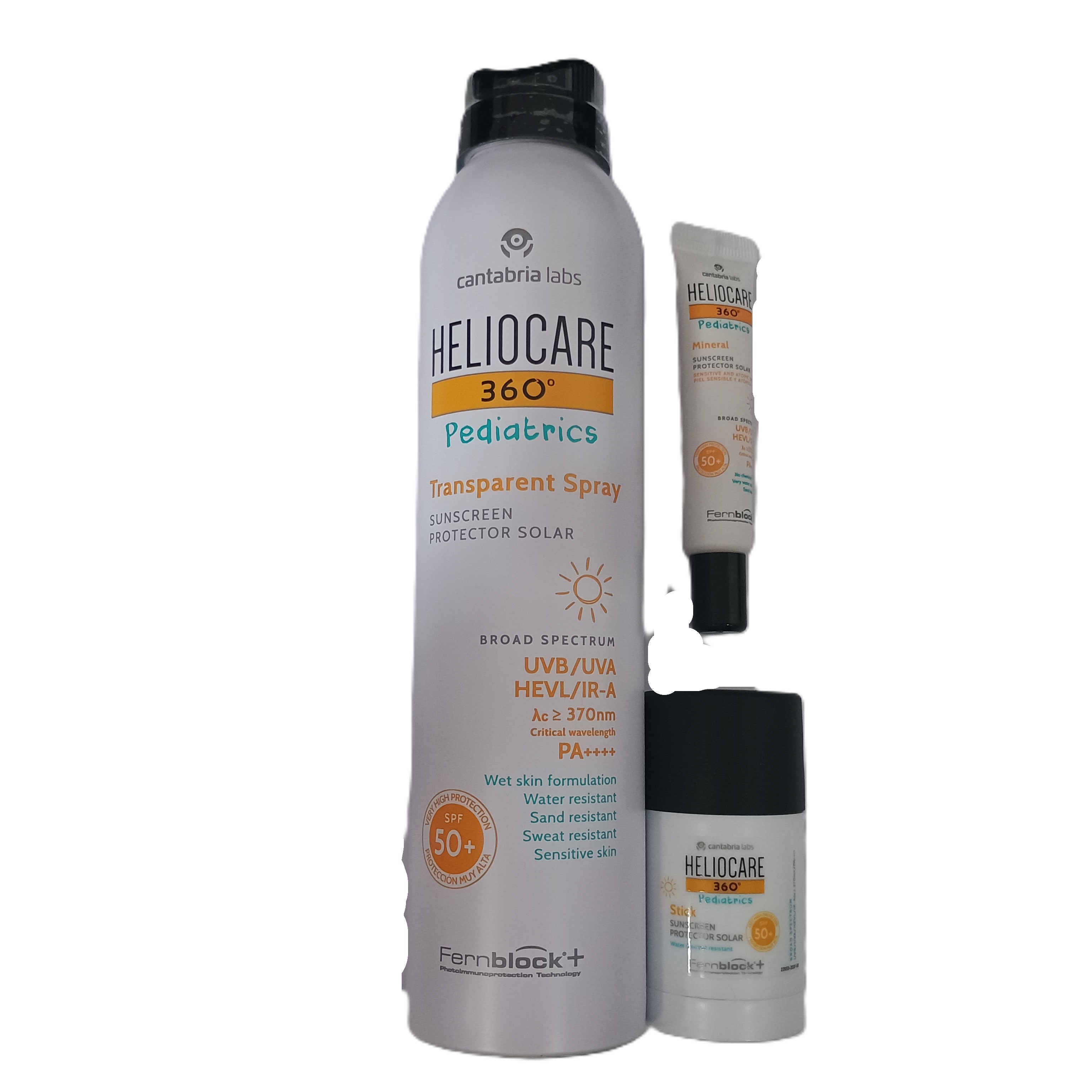PACK HELIOCARE 360 PEDIÁTRIC SPRAY 200 M + STICK