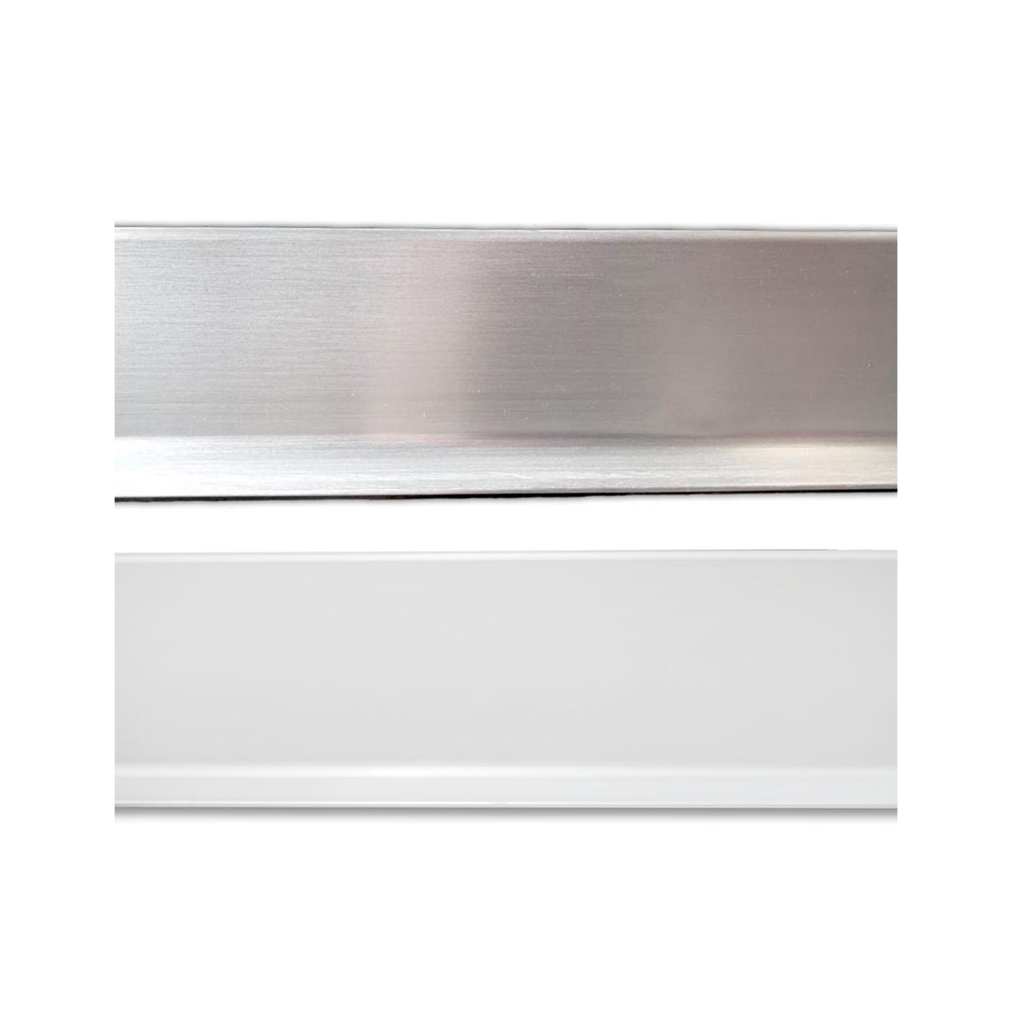 JARDIN202 - Rodapie Aluminio Labio Inferior 2m | X5 UNDS | Seleccione color y medida