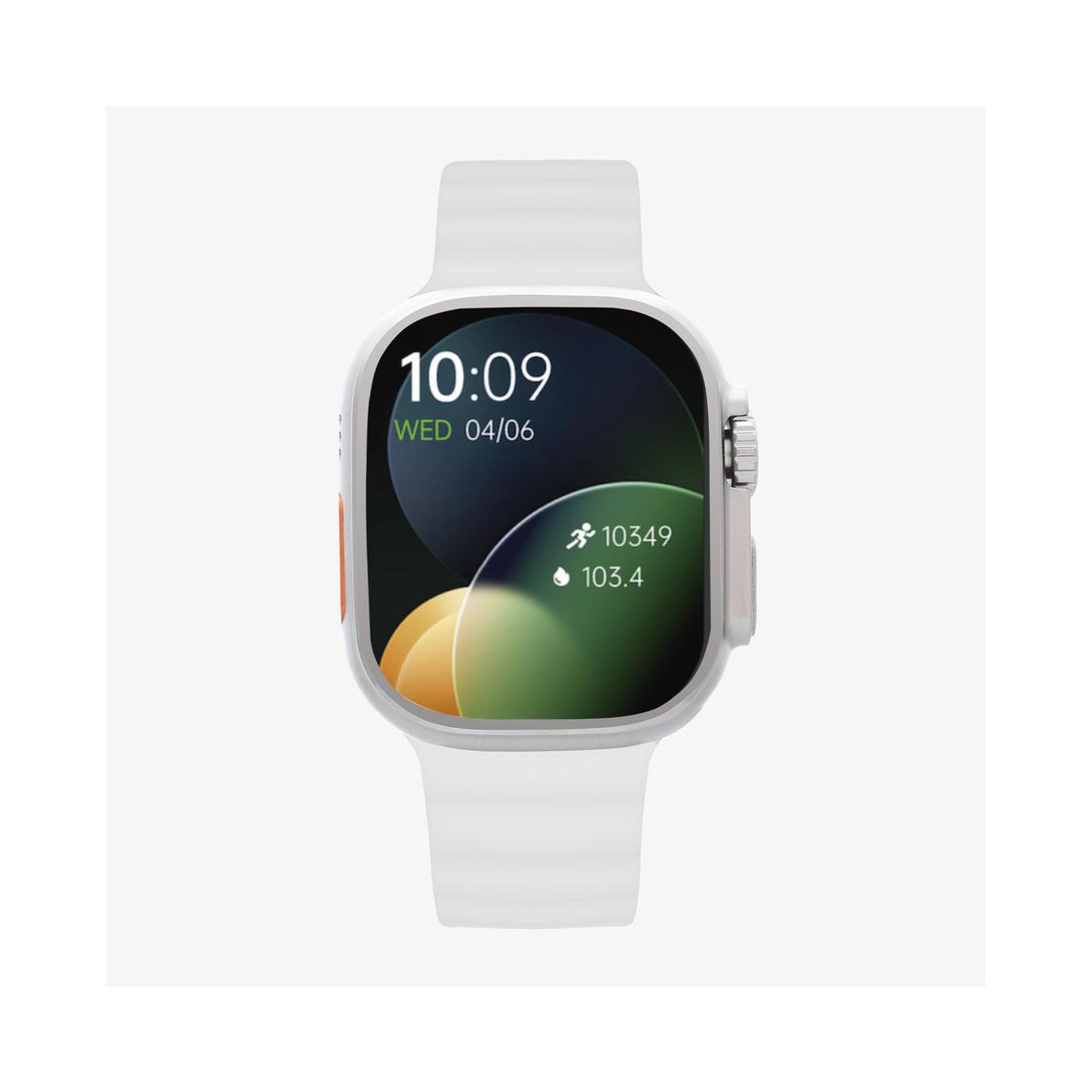 Smarts By Radiant Reloj Inteligente Smartwatch Hollywood Sili Blanco 40,00 Mm Pulsera De Silicona Blanco Con Cierre De Hebilla Normal Control De Ritmo Cardiaco, Sueño Y Modos Deportivos Compatible Con Android, Ios