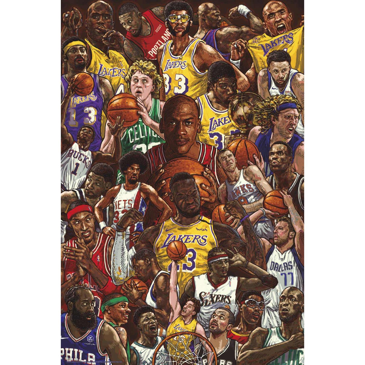 Poster basketball superstars