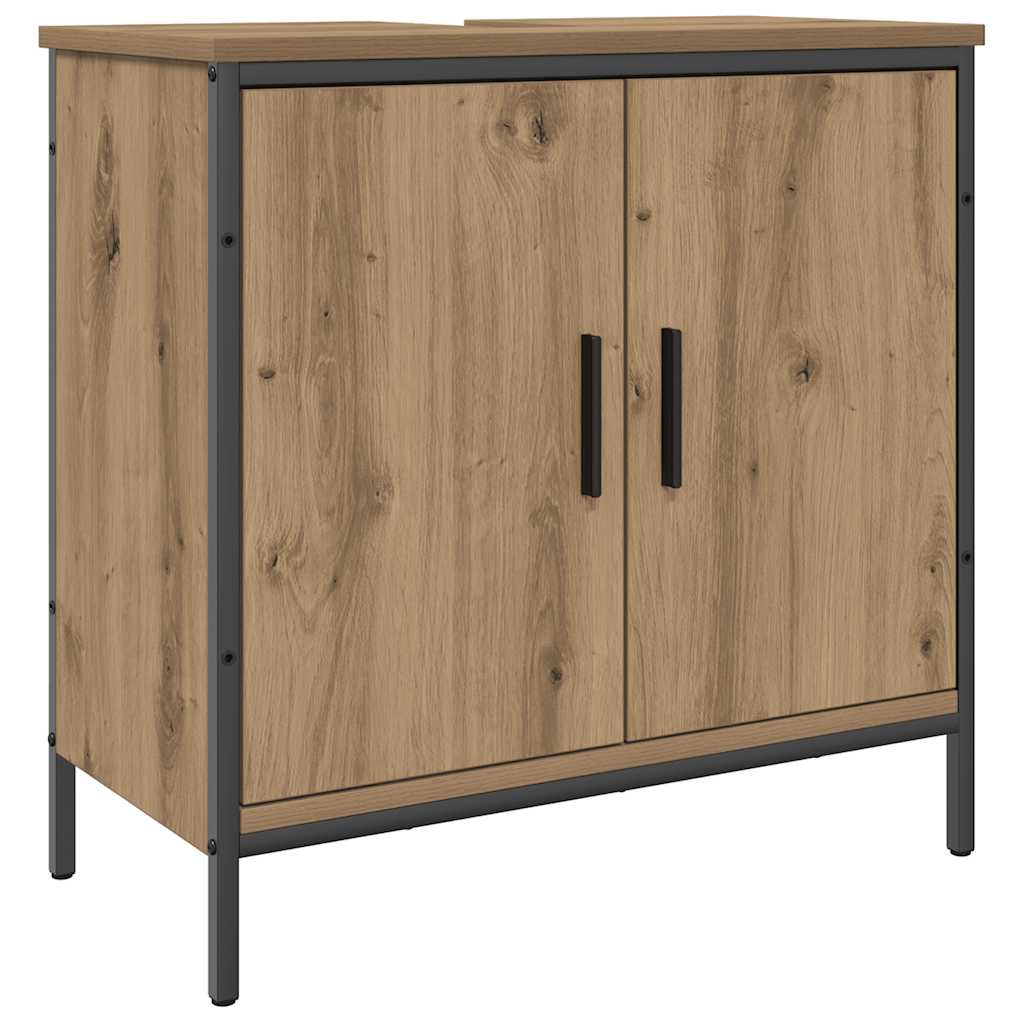 vidaXL Armario lavabo baño madera ingeniería roble artisan 60x30x60 cm