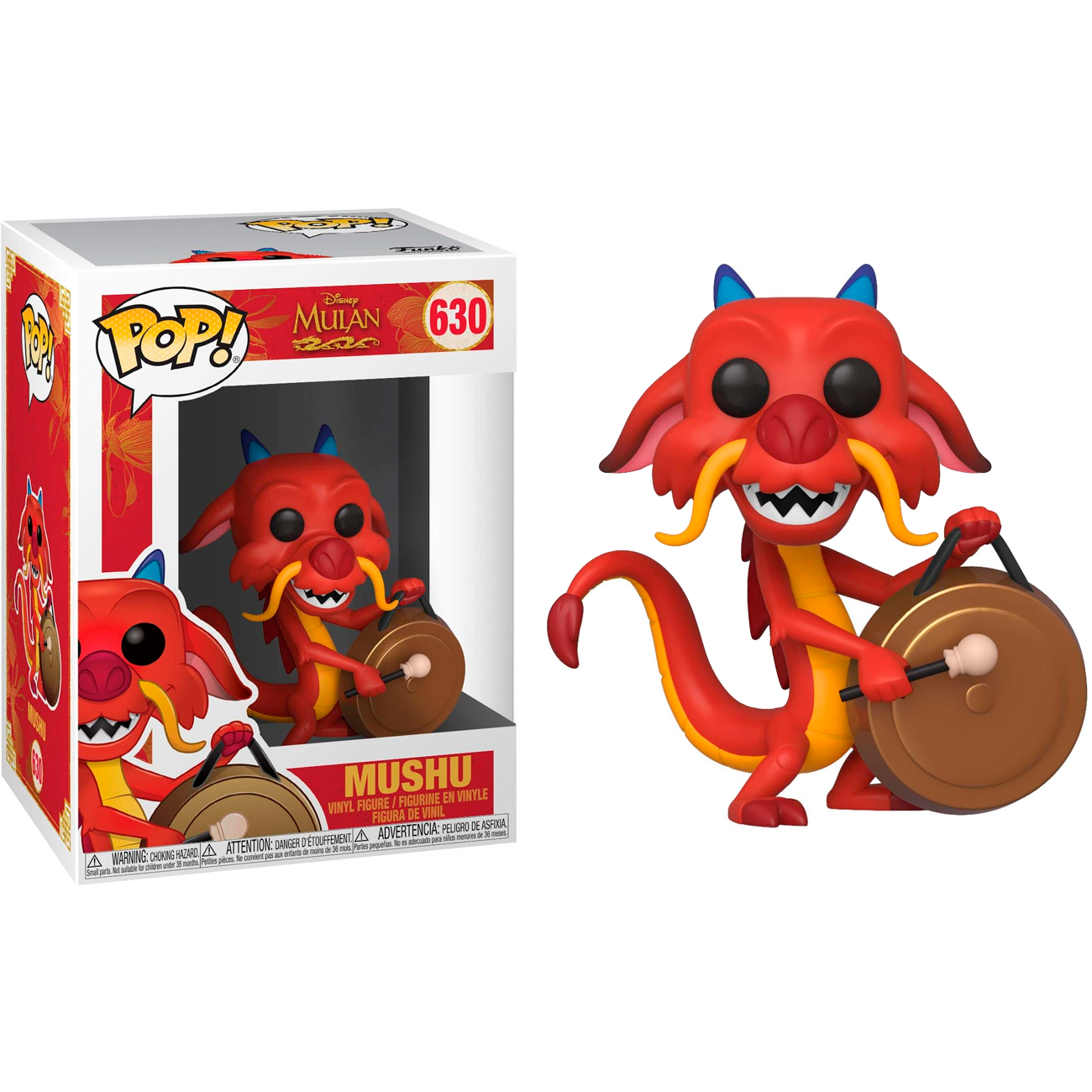 Funko Mushu 630 Mushuu Muushuu Mulan Pop Vinyl figura Disney