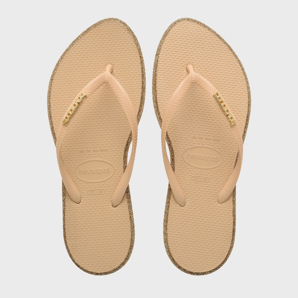 Chanclas Mujer Marca Havaianas Modelo Hav. Slim Point Glitter Ss26