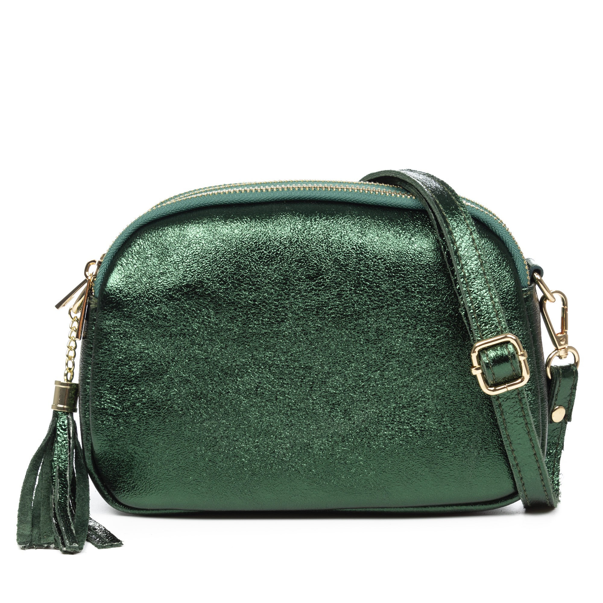 FIRENZE ARTEGIANI. Aliminusa bolso bandolera Mujer. Piel auténtica Dollaro. 22x9x16cm.