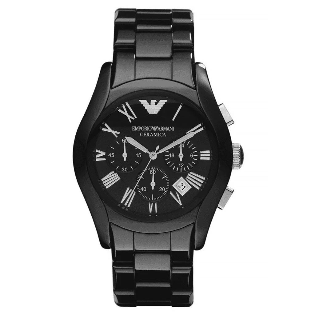Armani Reloj hombre - Modelo AR1400, con calendario, Incluye Caja Original, Diámetro: 42MM