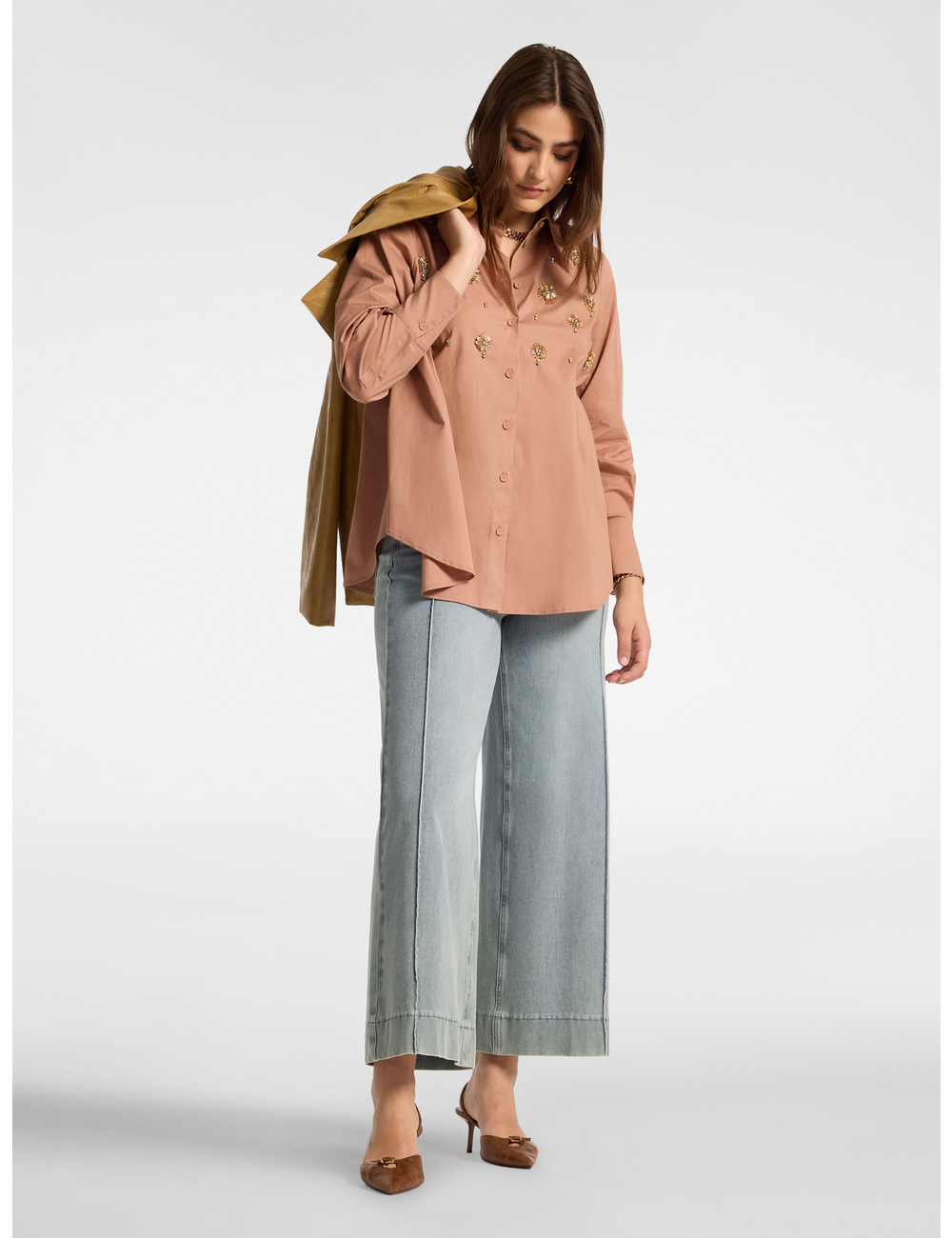 Elena Mirò - Jeans washed wide leg
