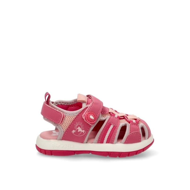 Sandalia Garvalin - Niña - Suela Plana - Modelo 252821 - Color Rosa