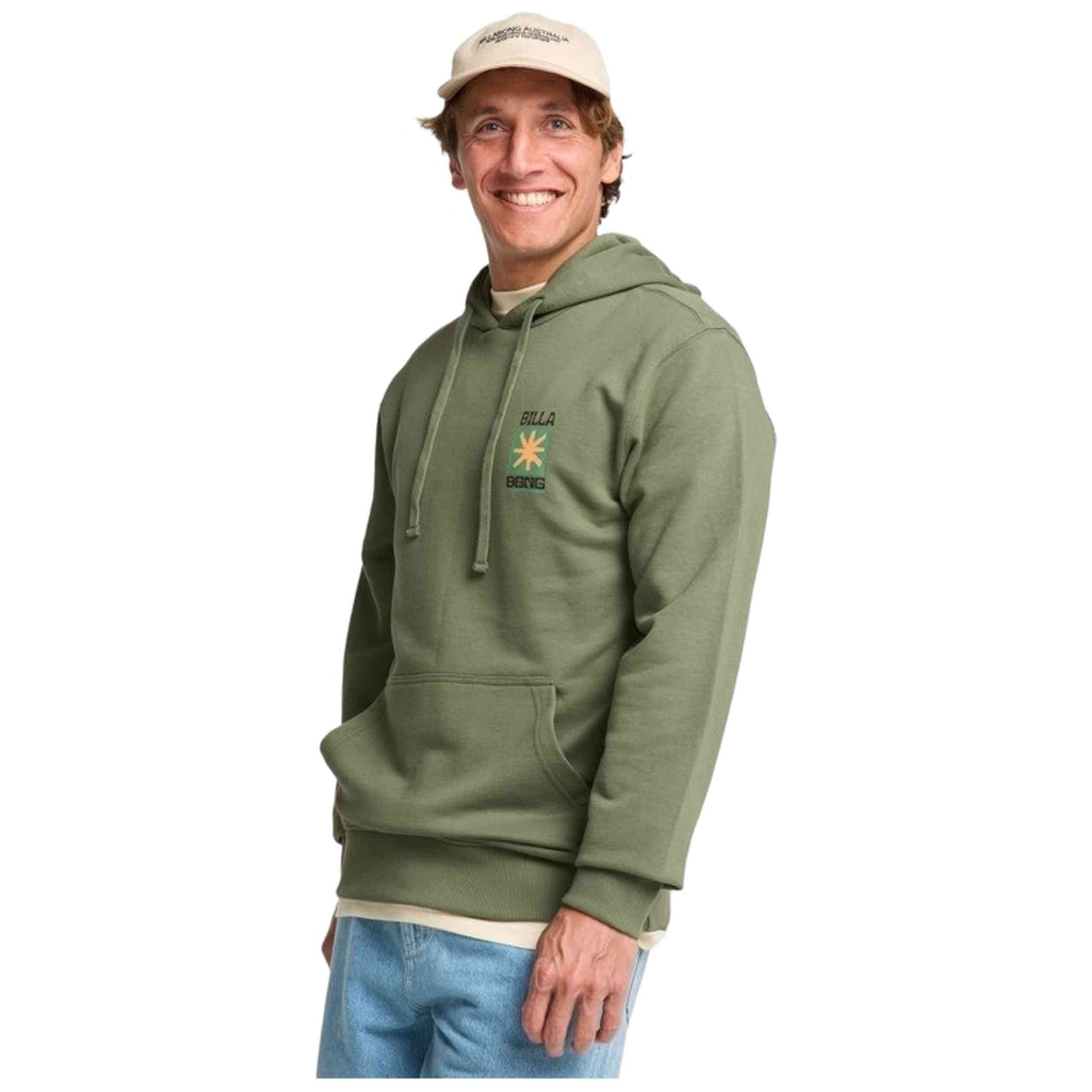 Sudadera Con Capucha Billabong modelo Foundation para Hombre en color Verde