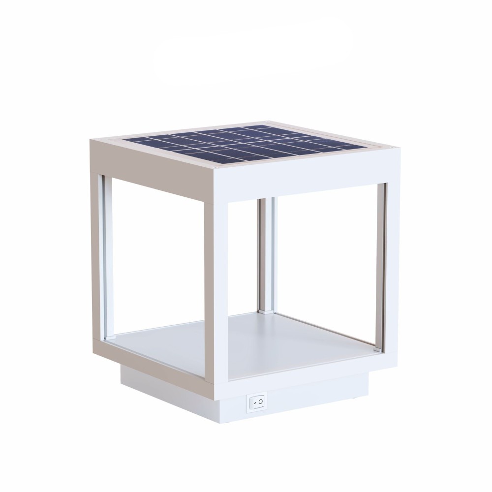 Linterna solar Visor LED de 3,5 W a pilas, IP54, color blanco - Beneito & Faure