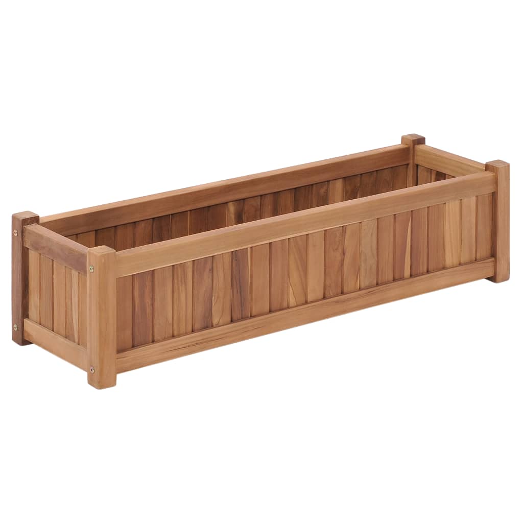 vidaXL Arriate de madera maciza de teca Dimensiones 30 x 30 x 30 cm,  40 x 40 x 40 cm,  50 x 50 x 50 cm y mas