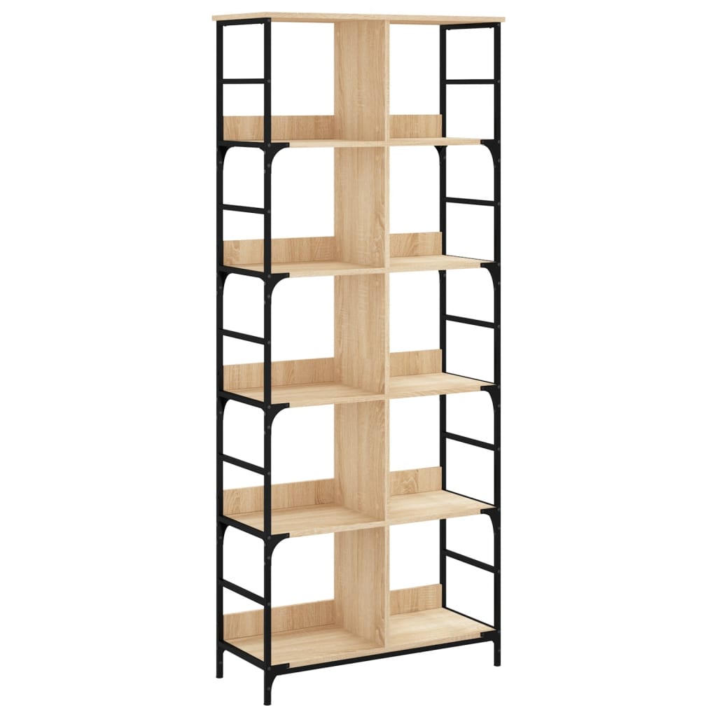 Vidaxl Estantería de Madera Ingeniería 78,5x33x188,5 Cm Negro
