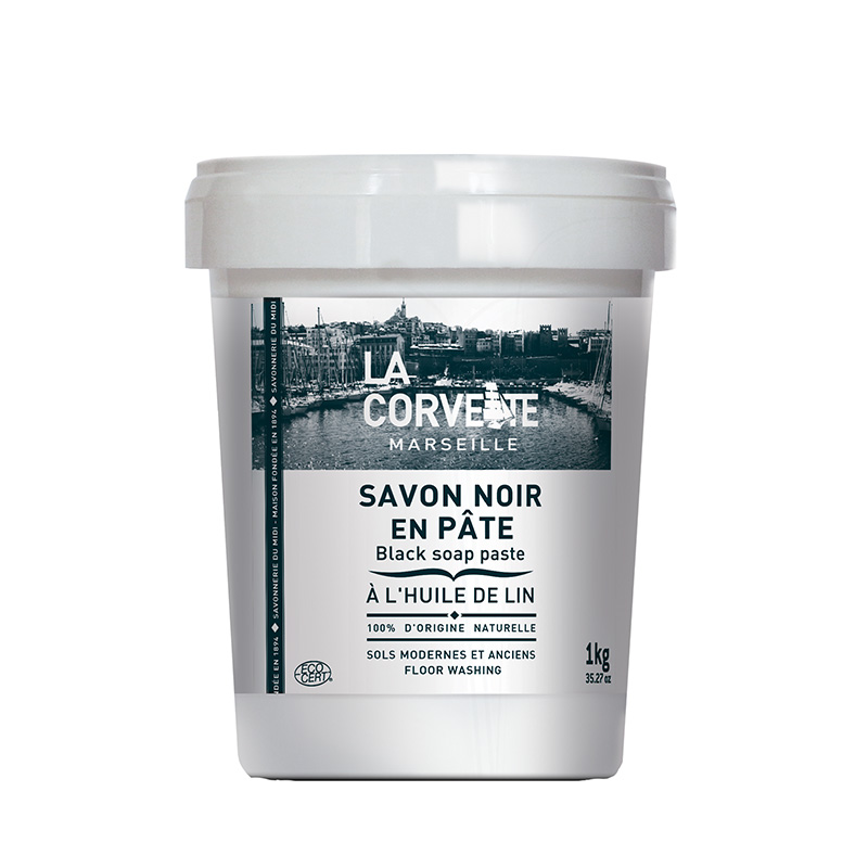 Jabón negro con aceite de lino para el suelo 1 kg La Corvette