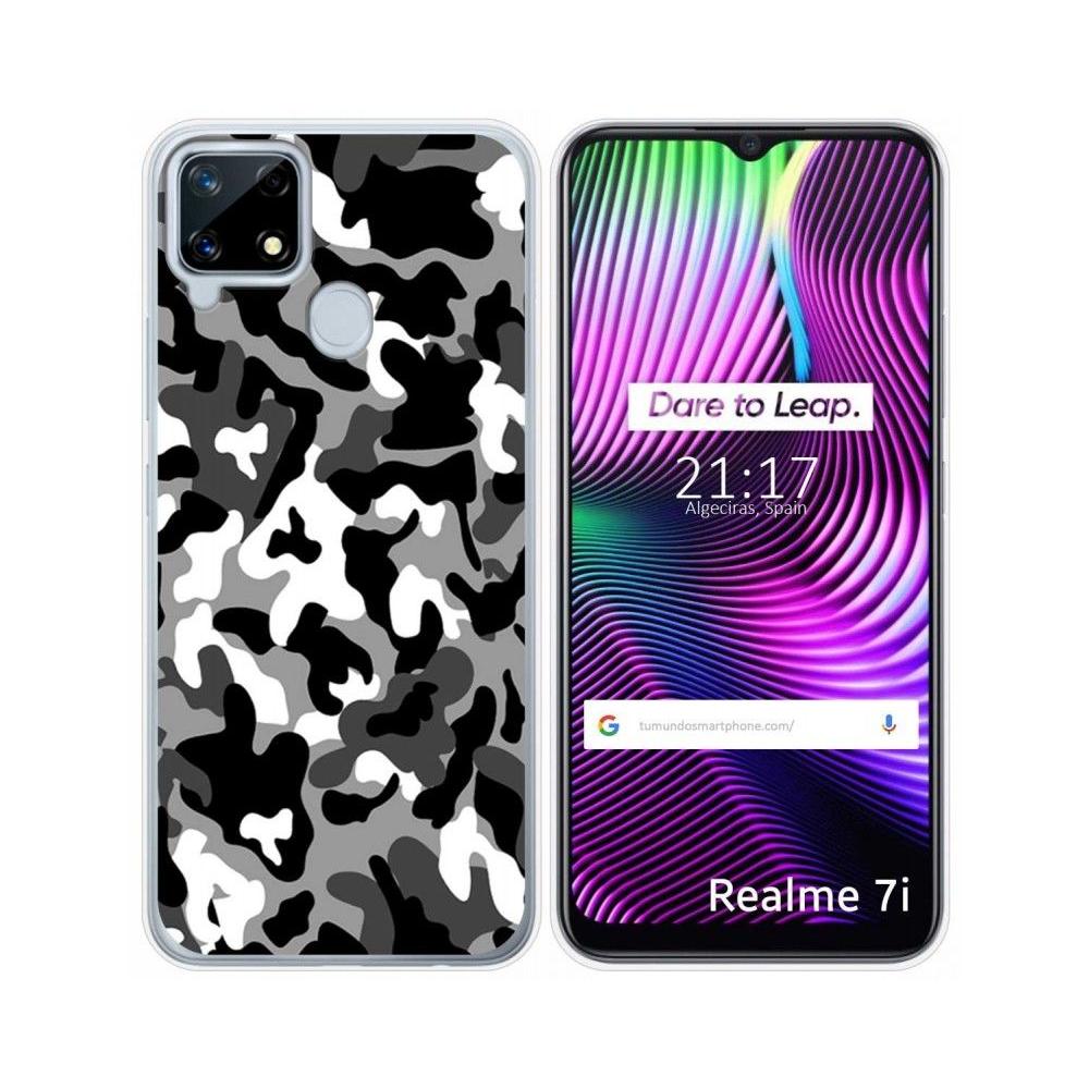 Tumundosmartphone Funda Gel TPU Personalizada Snow Camuflaje Realme 7i/narzo 30A