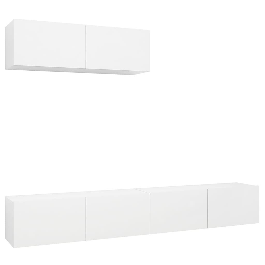 vidaXL Juego de muebles de salón 3 piezas 100x30x30 cm, Mueble de Salon, Mueble TV, Mueble TV salon, Mesa de TV, Mueble tele