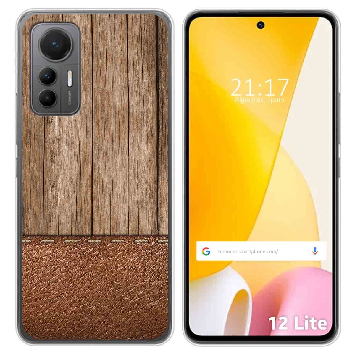 Funda Silicona para Xiaomi 12 Lite 5G diseño Madera 09 Dibujos