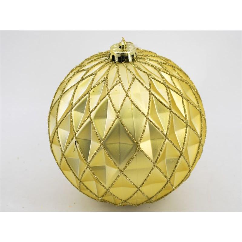 Gerimport Bola Navidad Abbis Dorada 15 Cm - Decoración Navideña