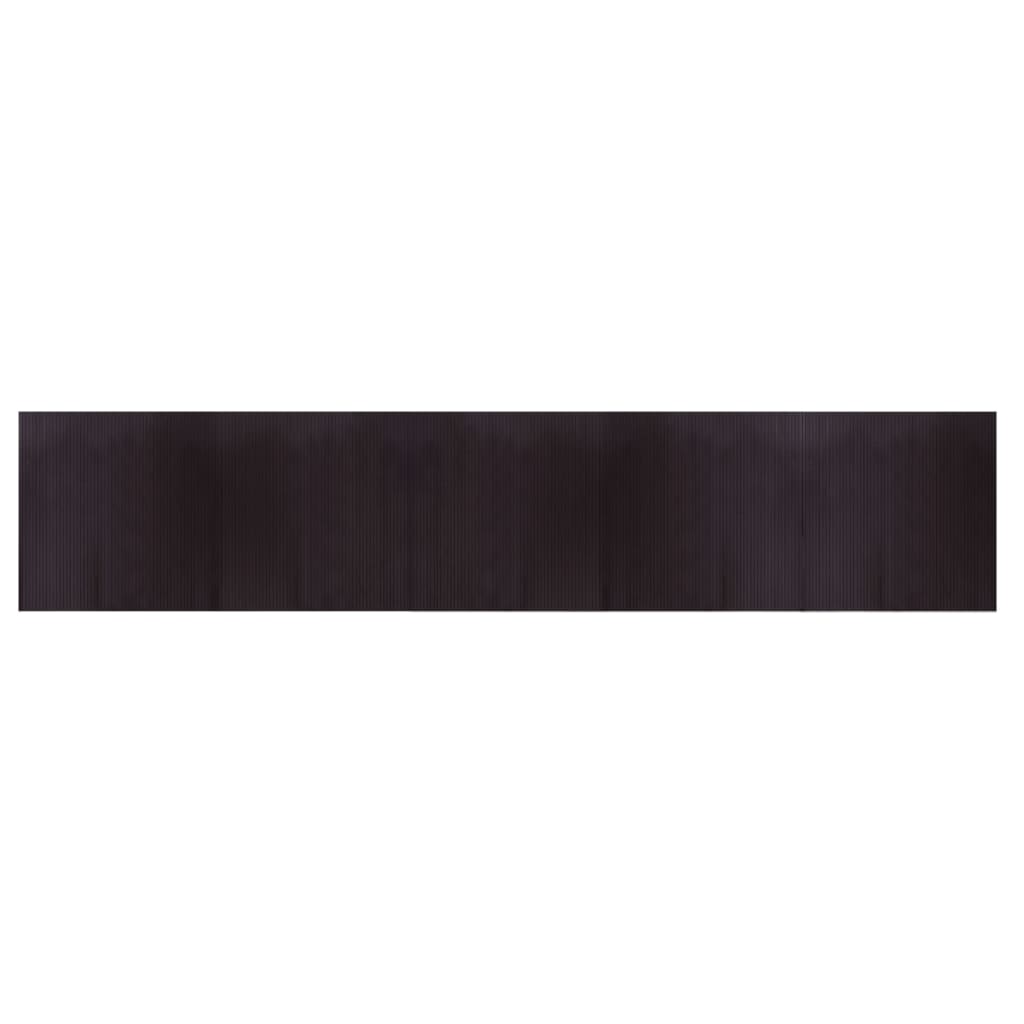 Vidaxl Alfombra Rectangular Bambú 100x500 Cm Color Negro, Natural, Marrón y Más