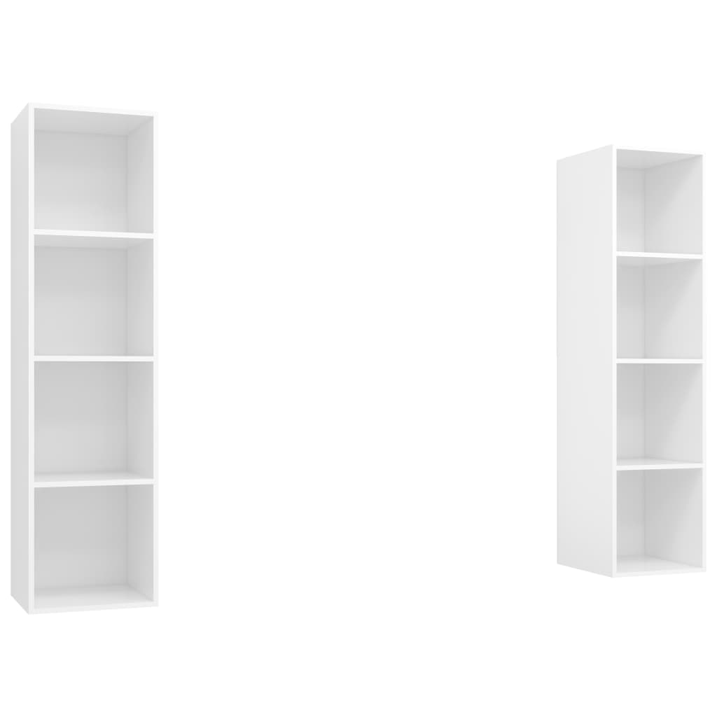 vidaXL Muebles de salón de pared 2 piezas madera de ingeniería, Mueble de Salon, Mueble TV, Mueble TV salon, Mesa de TV, Mueble tele