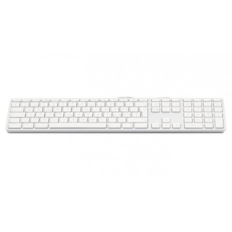 Teclado USB LMP con teclado numérico, color plata, sueco