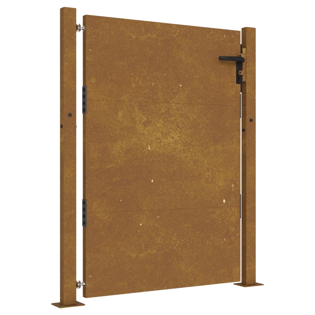 Puerta de jardín acero corten Dimensiones 105 x 155 cm, 105 x 205 cm