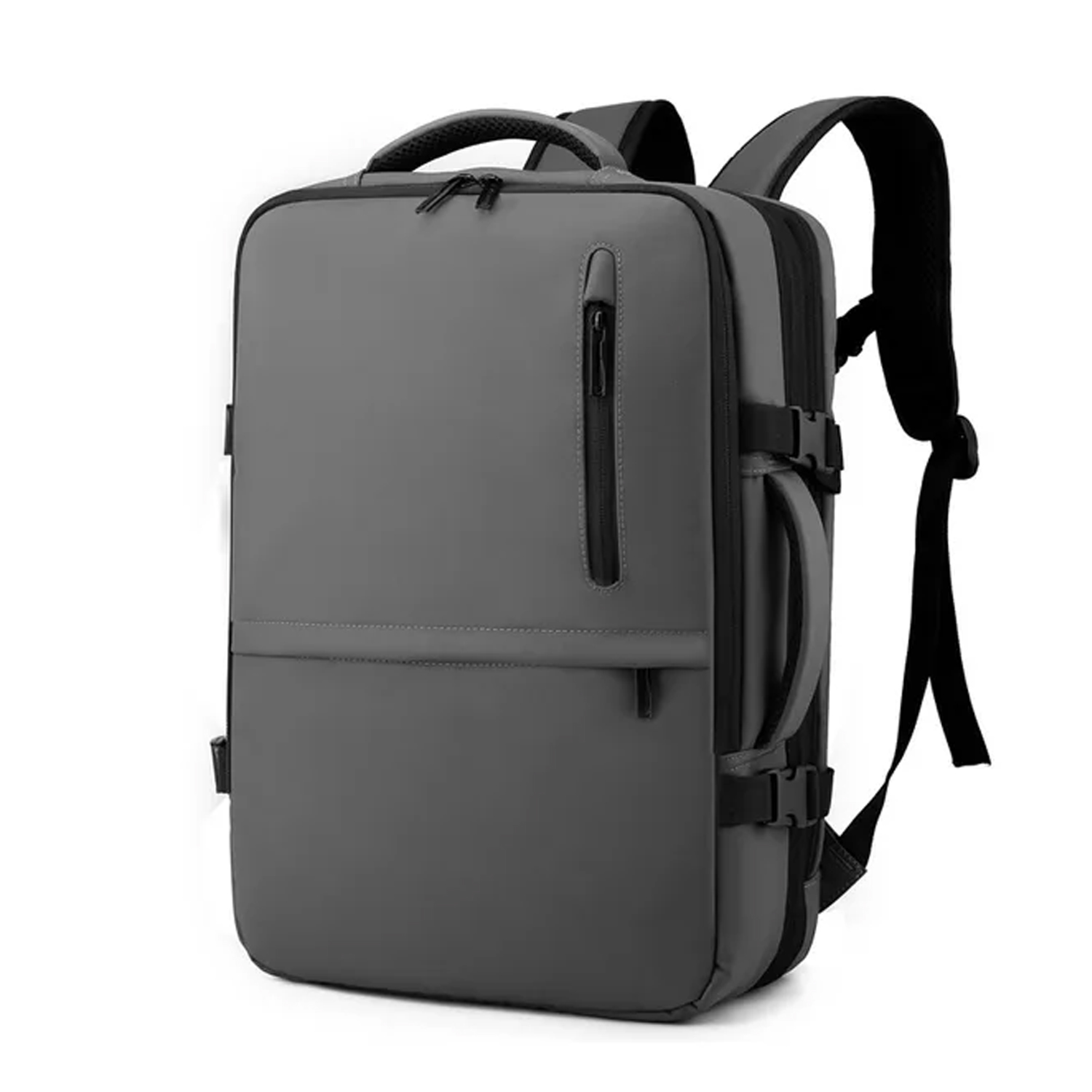 DAM Mochila expandible viaje cabina de gran resistencia con multicompartimento y conexión USB. 30x14x45 Cm.